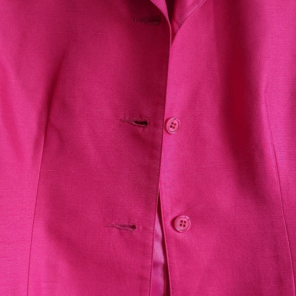 Harris Wallace Silk Cropped Jacket Sz 4 - Picture 4 of 7